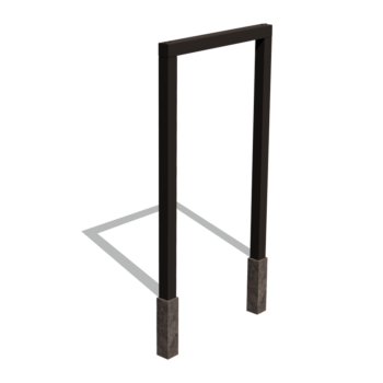 Terasest pergola - Sirge - 150 x 230 cm - RAL9010 matt (valge) - Betoonvundamendiga