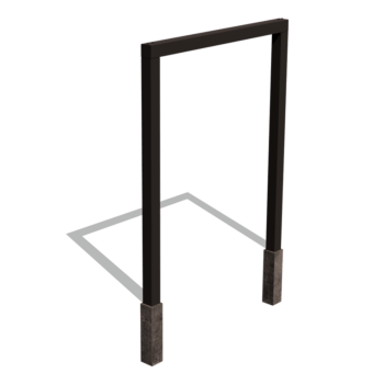 Pulbervärvitud terasest pergola sirge 200 cm