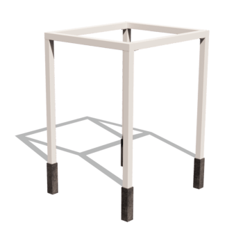 Pulbervärvitud terasest pergola süsteem ruut 224 x 200 cm