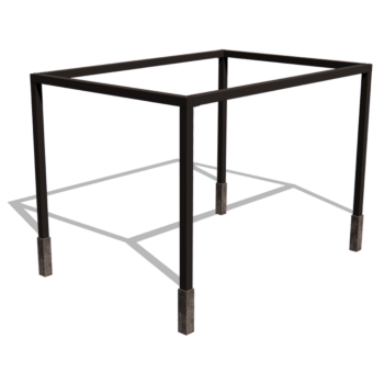 Terasest pergola - Ristkülik - 424 x 300 x 230 cm - RAL9005 matt (must) - Betoonvundamendiga