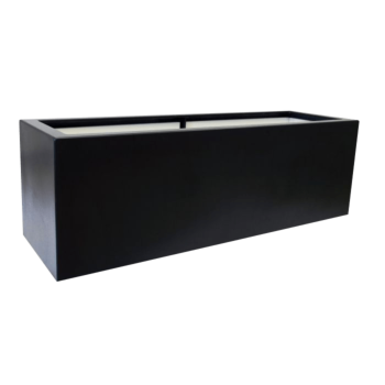 klaaskiudne lillekast - Ristkülikukujuline - 100 x 40 x 80 cm - RAL9010 matt (valge) - Põhjaga