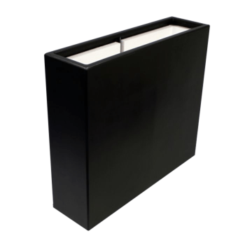 klaaskiudne lillekast - Ristkülikukujuline - 90 x 25 x 80 cm - RAL9010 matt (valge) - Põhjaga