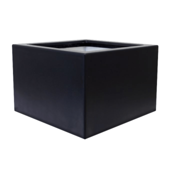 klaaskiudne lillekast - Ruut - 60 x 60 x 40 cm - RAL9010 matt (valge) - Põhjaga
