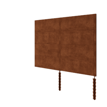 Corten terasest aed H4 - Täiskomplekt - 252 x 6 x 190 cm