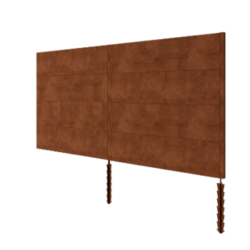 Corten terasest aed H4 - Täiskomplekt - 372 x 6 x 190 cm