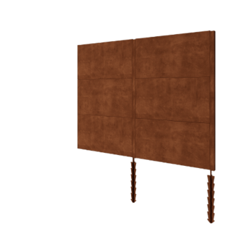 Corten terasest aed H3 - Täiskomplekt - 252 x 6 x 190 cm