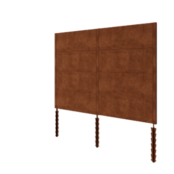 Corten terasest aed H4 - Täiskomplekt - 258 x 6 x 190 cm