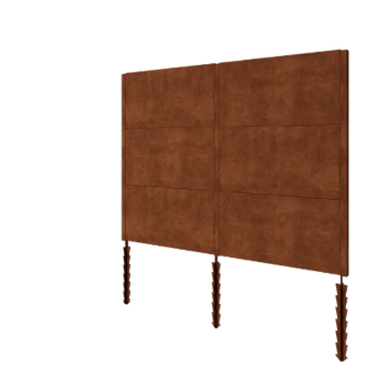Corten terasest aed H3 - Täiskomplekt - 258 x 6 x 190 cm