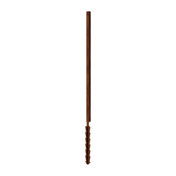 Corten terasest aed H - Vahepost maapiigiga - 190 x 6 x 6 cm - Jaoks 3x paneeli 63,3 cm
