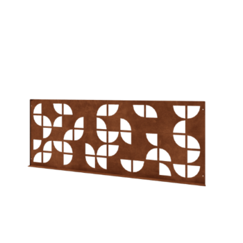 Corten terasest dekoratiivne piirdeaed G - Paneel - 149 x 3 x 60 cm