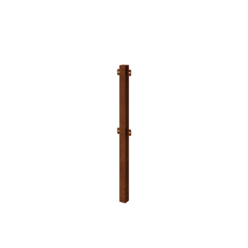 Corten terasest dekoratiivne piirdeaed - Vahepost - 110 cm