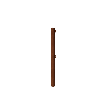 Corten terasest dekoratiivne piirdeaed - Lõpppost - 110 cm