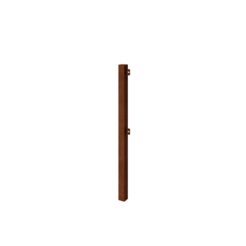 Corten terasest dekoratiivne piirdeaed - Nurgapost - 110 cm