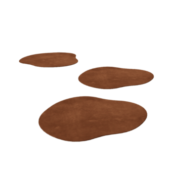 Corten terasest astmekivi - Orgaaniline - 50 x 50 cm