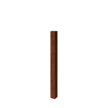 Corten terasest aiapost - 12 x 12 x 150 cm