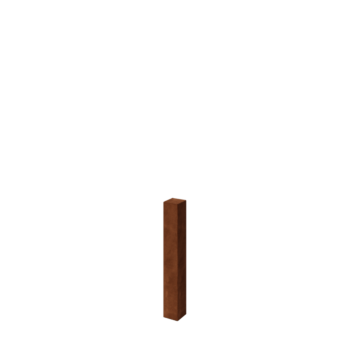 Corten terasest aiapost - 12 x 12 x 80 cm