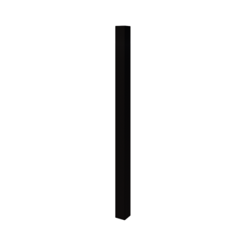Terasest aiapost - 12 x 12 x 200 cm - RAL9005 matt (must)
