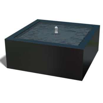 Alumiiniumist purskkaev - Lyra - 100 x 100 x 40 cm - Muu RAL värv - LED-valgustusega