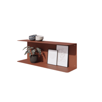Terasest seiniriiul - C-kuju - 80 x 20 x 28 cm - Corten look