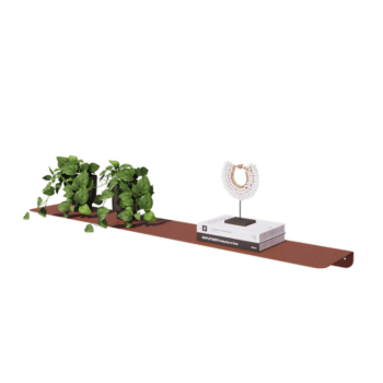 Terasest seiniriiul - L-kuju - 120 x 20 x 5 cm - Corten look