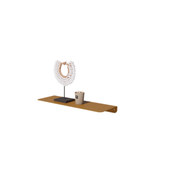 Terasest seiniriiul - L-kuju - 60 x 20 x 5 cm - Gold
