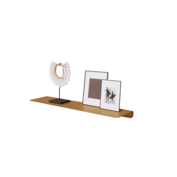Terasest seiniriiul - L-kuju - 80 x 20 x 5 cm - Gold