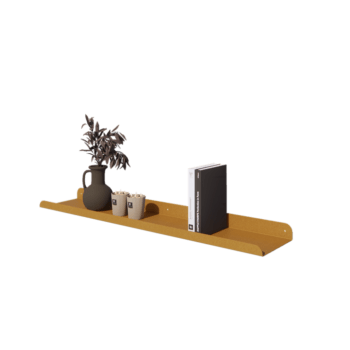 Terasest seiniriiul - U-kuju - 100 x 20 x 5 cm - Gold