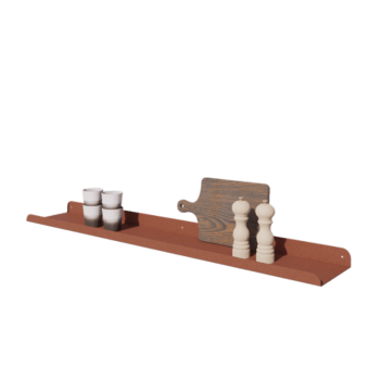 Terasest seiniriiul - U-kuju - 120 x 20 x 5 cm - Corten look