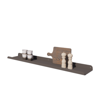 Terasest seiniriiul - U-kuju - 120 x 20 x 5 cm - RAL7016 matt (antratsiithall)