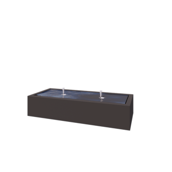 Alumiiniumist purskkaev - Lyra - 200 x 80 x 40 cm - RAL7016 matt (antratsiithall) - LED-valgustusega