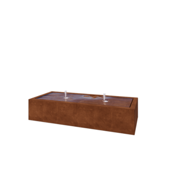 Corten terasest purskkaev - Lyra - 200 x 80 x 40 cm - Ilma LED-valgustus