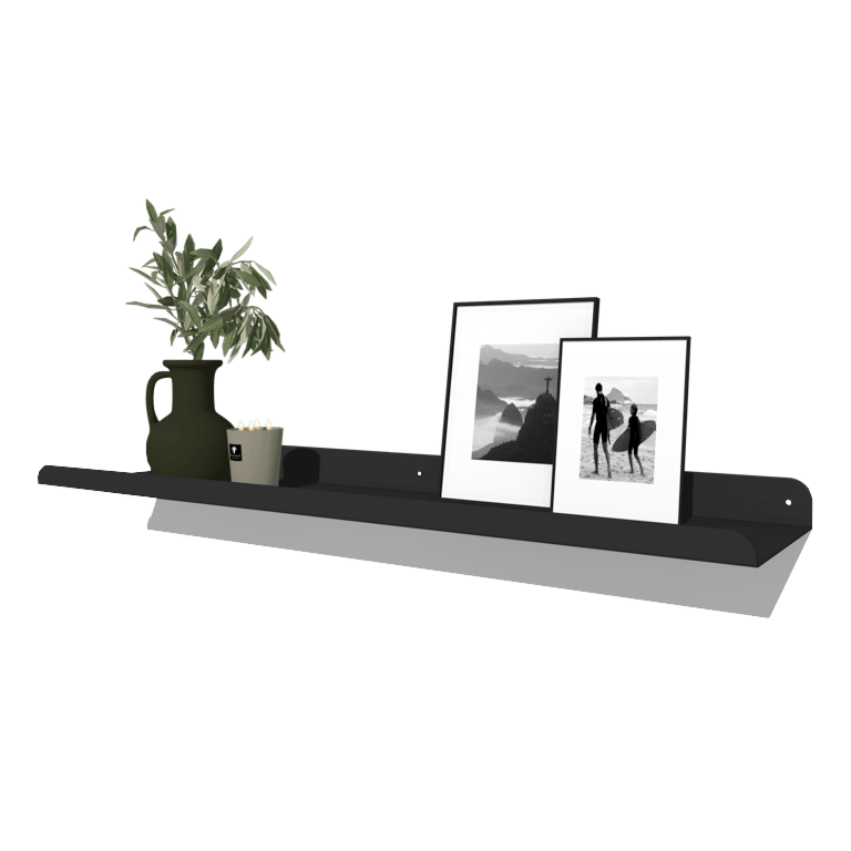Pulbervärvitud terasest seinariiul U-kujuline 100 x 20 cm