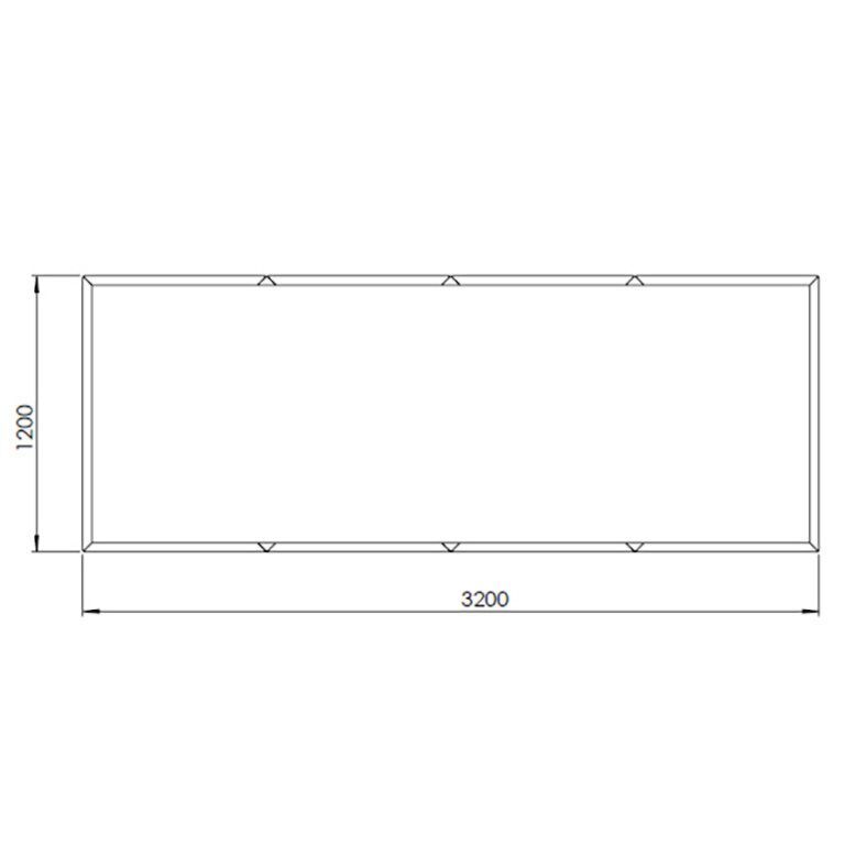 Corteni terasest lillekast Texas xxl 320 x 120 cm