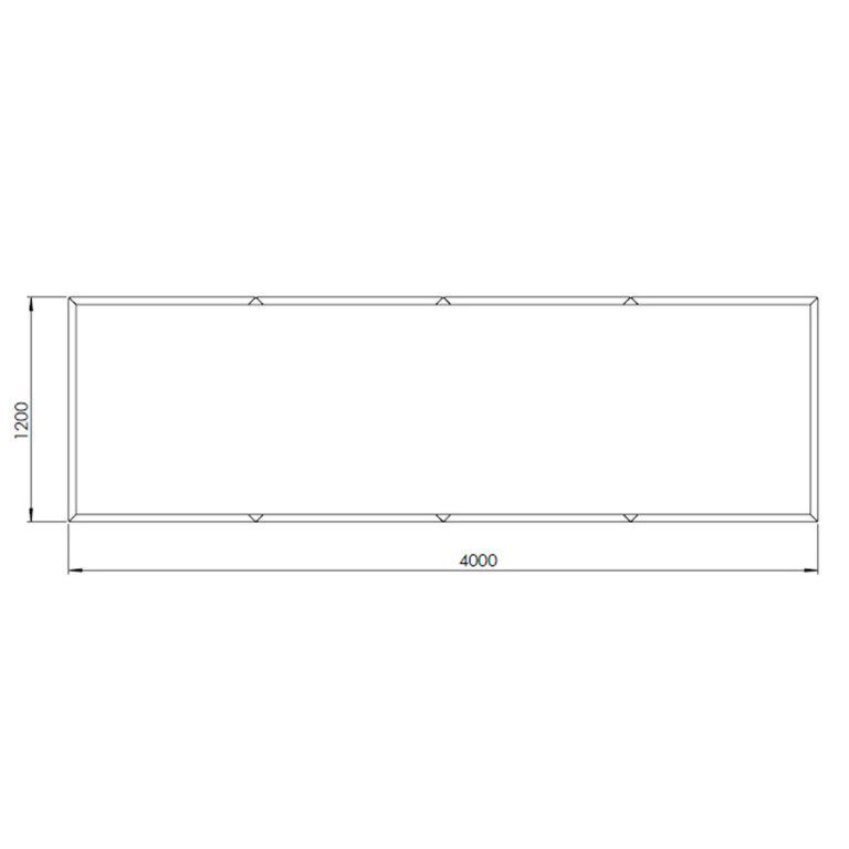 Corteni terasest lillekast Texas xxl 400 x 120 cm