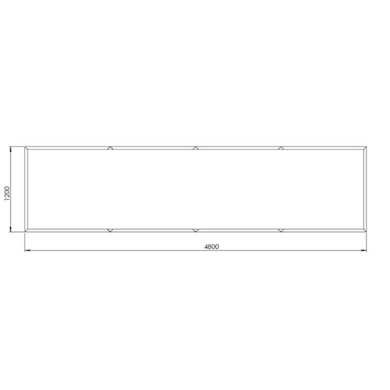 Corteni terasest lillekast Texas xxl 480 x 120 cm