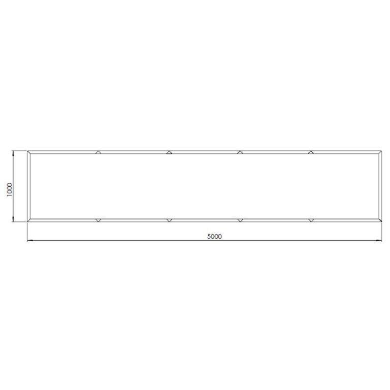 Corteni terasest lillekast Texas xxl 500 x 100 cm