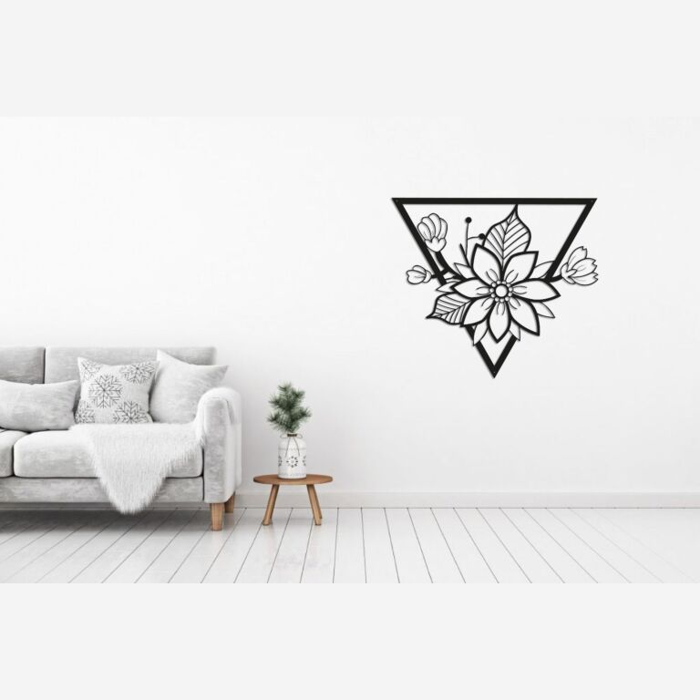 Metallist seinadekoratsioonid Lill 1.0