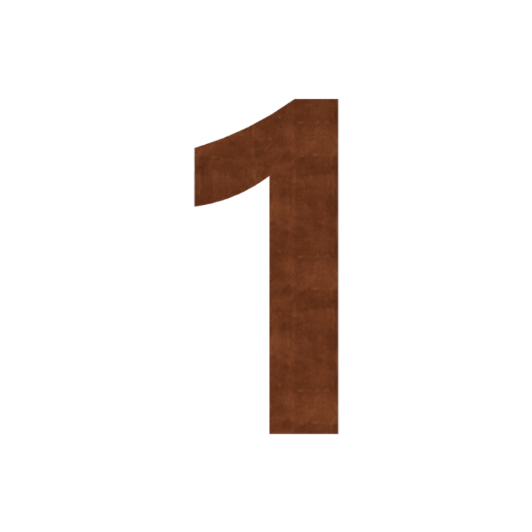 majanumber Corten teras (plaat) 1 - 15 cm