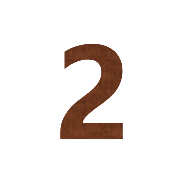 majanumber Corten teras (plaat) 2 - 15 cm