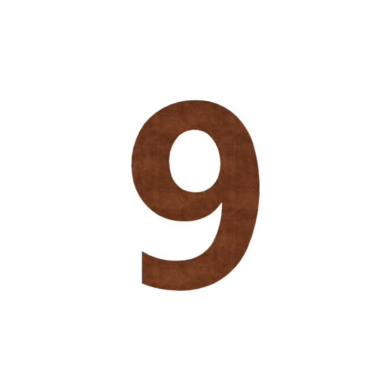 majanumber Corten teras (plaat) 9 - 15 cm