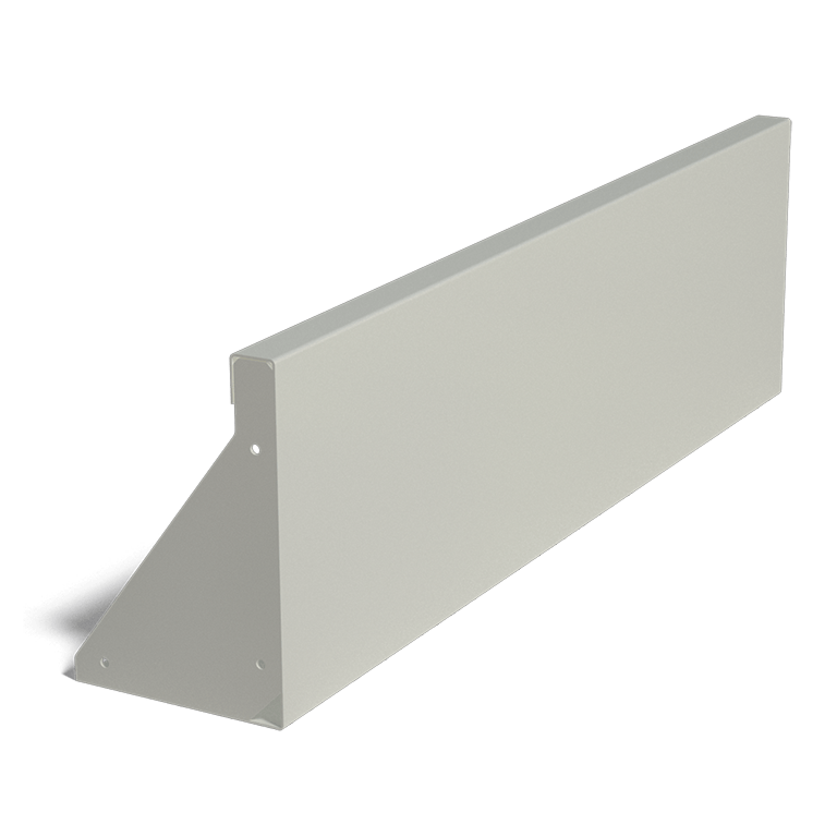 Pulbervärvitud terasest tugisein sirge 100 cm (kõrgus 30 cm)