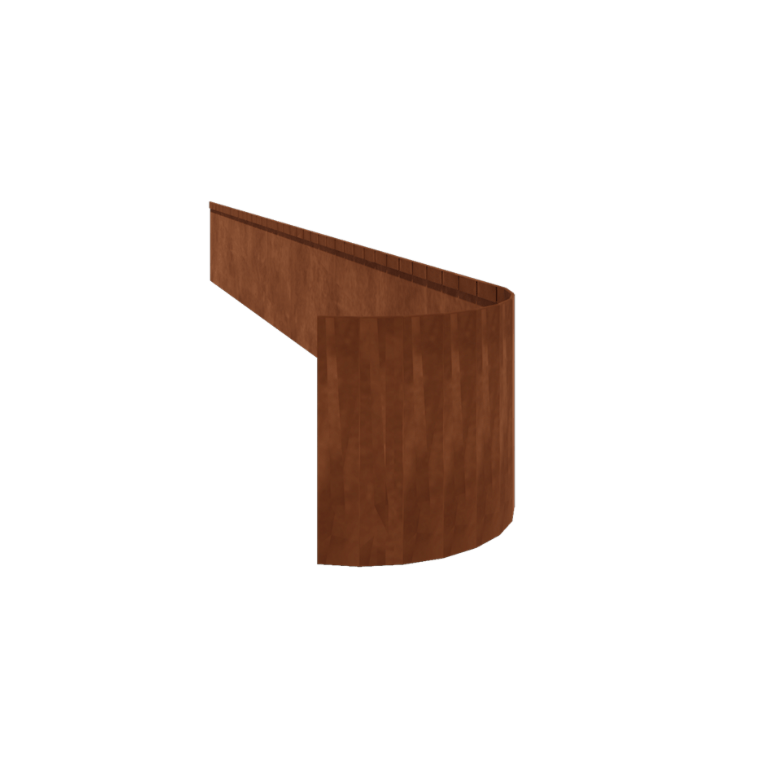 Corten terasest peenraääris - Litsutud FLEX - Kõrgus 35 cm - 150 cm