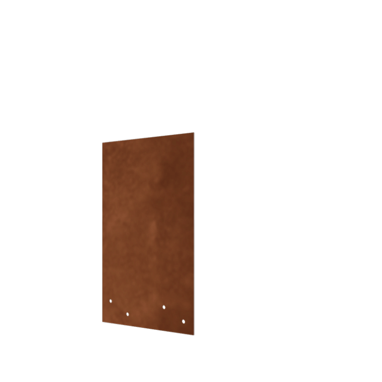 Corten terasest ühendusplaat - Sirge - Kõrgus peenraääris 34 / 37,5 cm