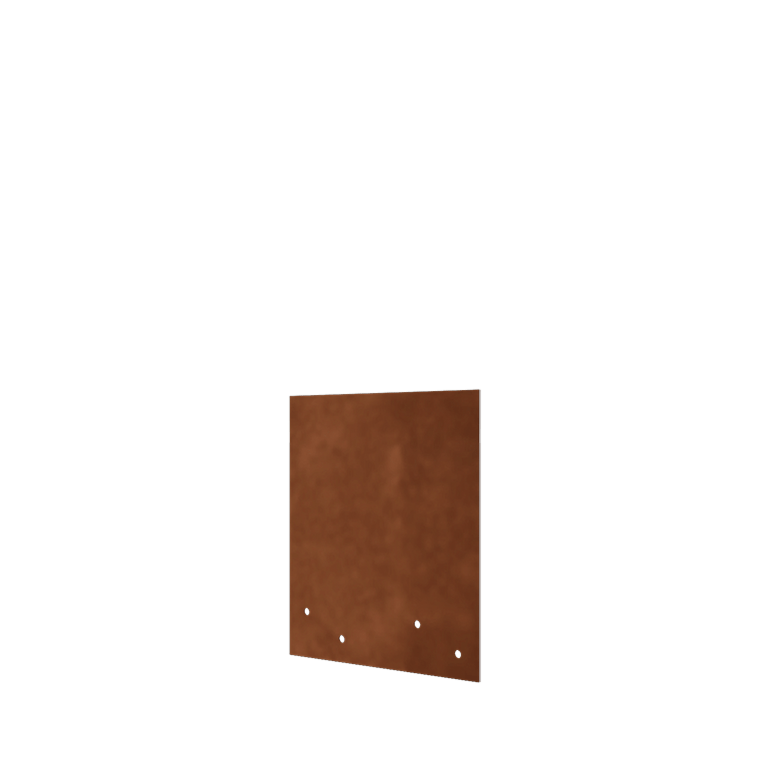 Corten terasest ühendusplaat - Sirge - Kõrgus peenraääris 22 / 25 cm