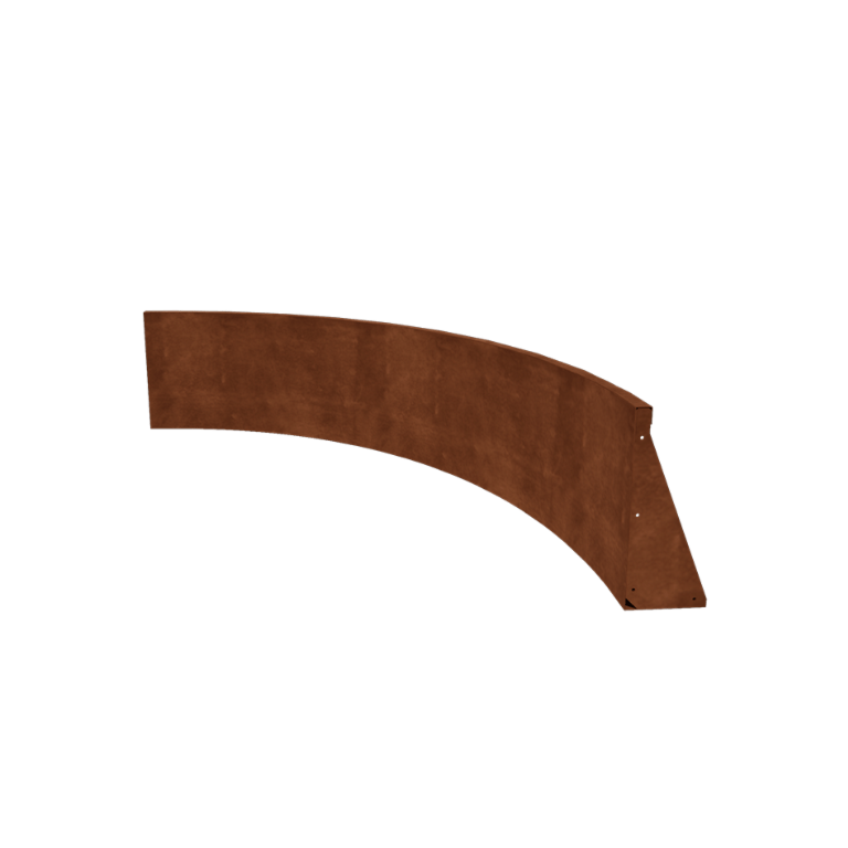 Corten terasest tugisein - Sisemine kurv - 150 x 150 x 50 cm