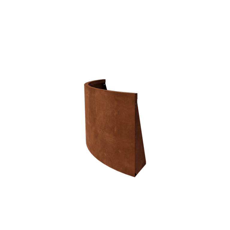 Corten terasest tugisein - Väline kurv - 100 x 100 x 60 cm