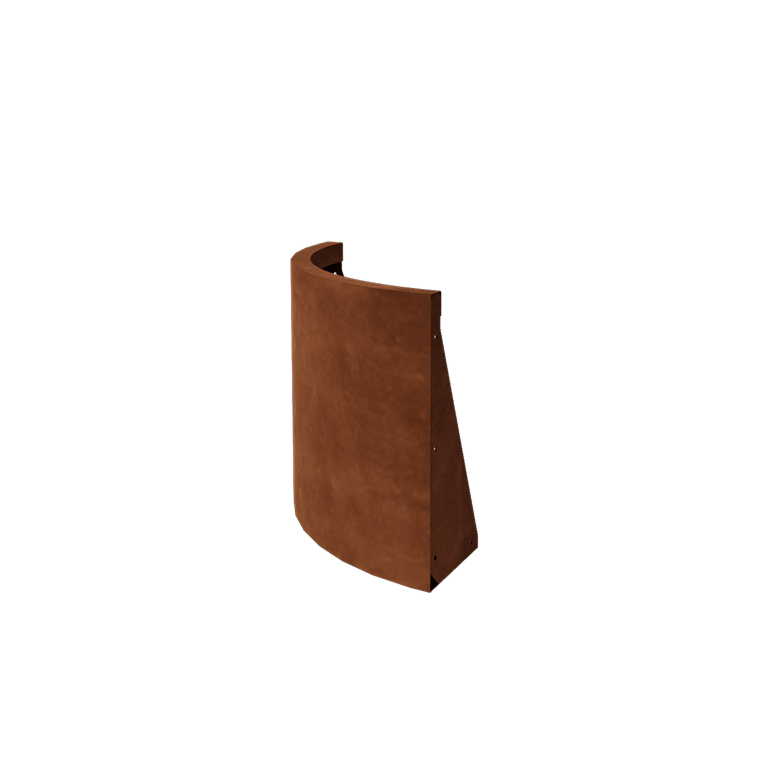 Corten terasest tugisein - Väline kurv - 50 x 50 x 50 cm
