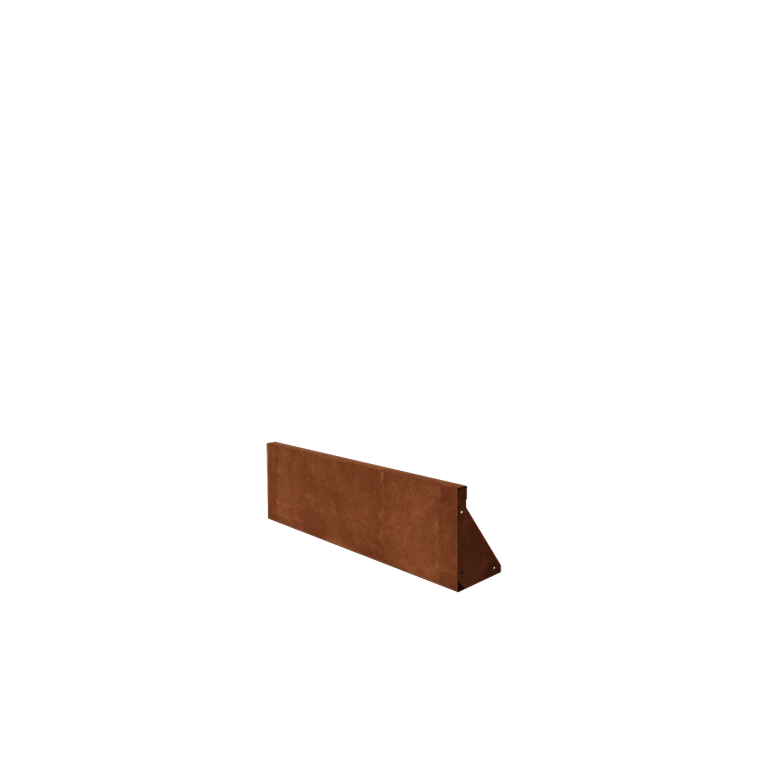 Corten terasest tugisein - Sirge - 100 x 30 cm