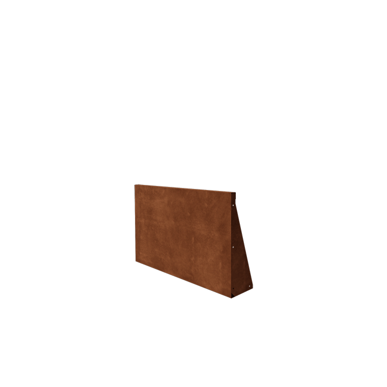 Corten terasest tugisein - Sirge - 100 x 60 cm