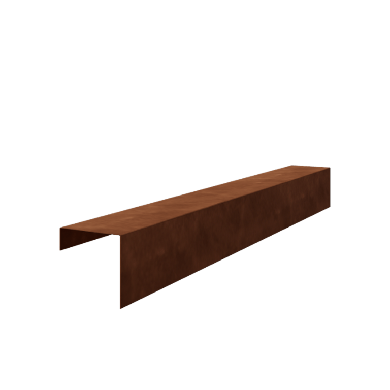 Corten terasest u-profiil - 15 x 15 x 5 cm - 150 cm